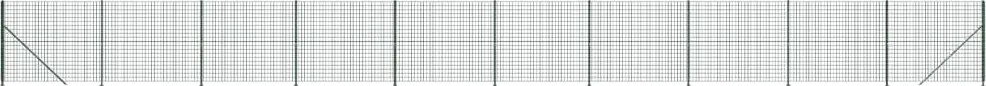vidaXL Gard plasă de sârmă cu bordură, verde, 2x25 m