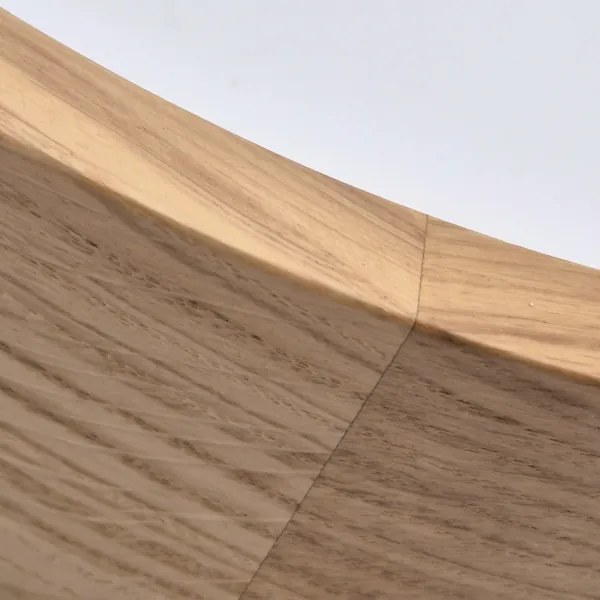 Plafonieră de baie OAK, 3 x soclu E27, max. 15 W, 230 V, finisaj stejar, Ø 37 cm, IP54