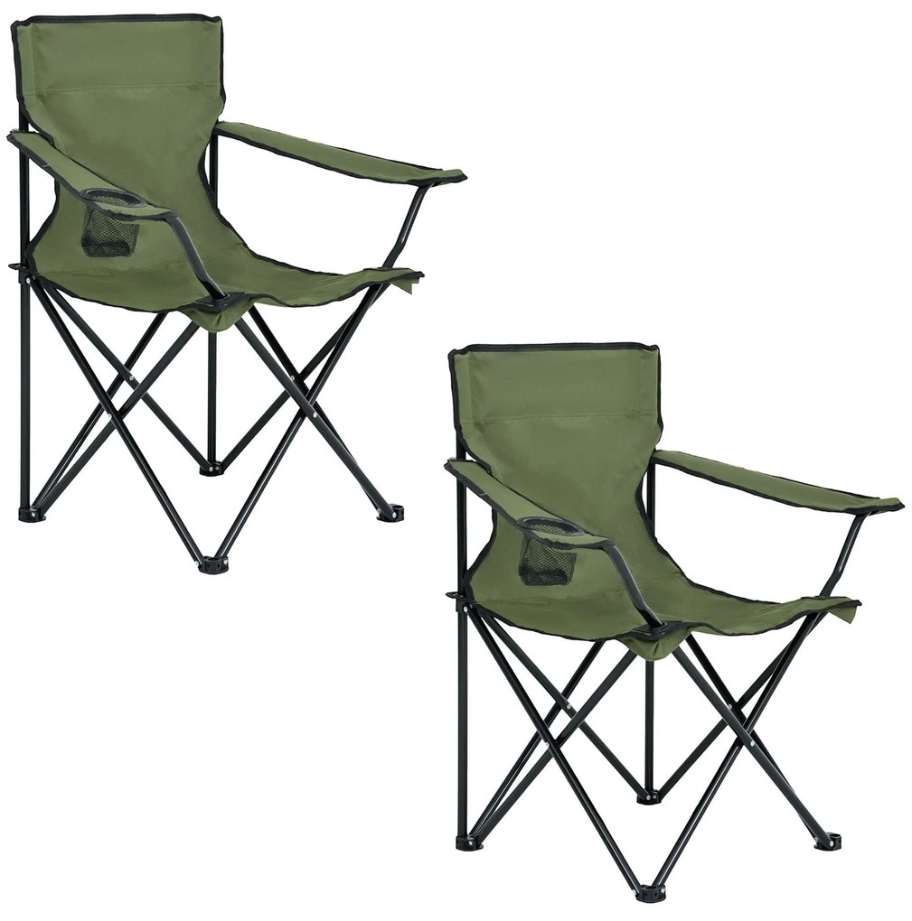 Set 2 buc scaune camping Advirtieron (verde). 1117500