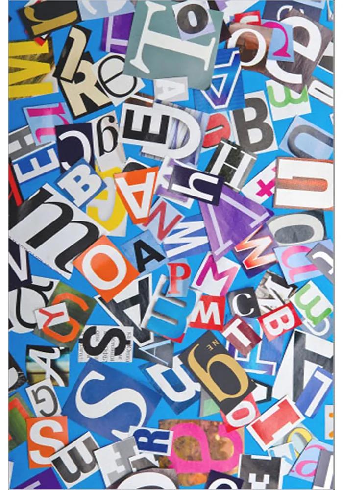 COVOR COPII ANTIDERAPANT, DREPTUNGHIULAR, 120X180, LETTERS 1, MULTICOLOR, POLIESTER