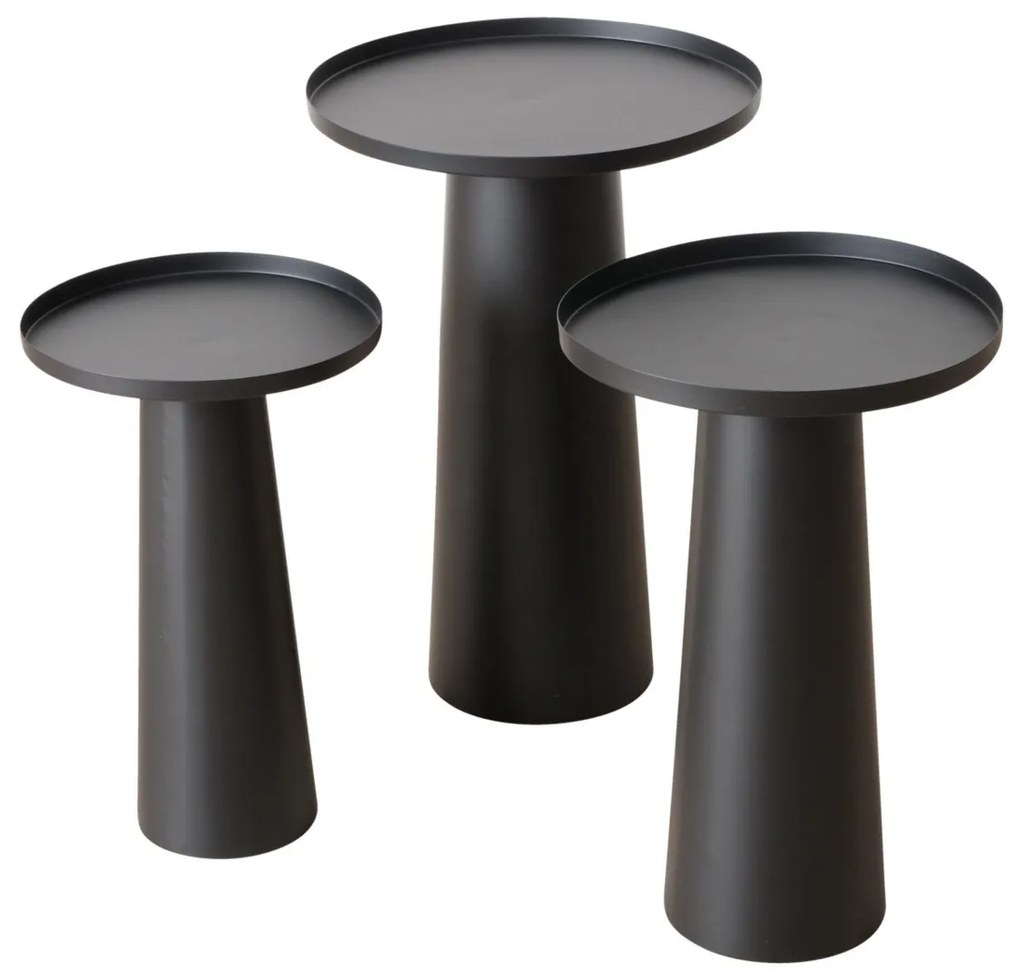 Set mese din metal Jacky, 3 piese