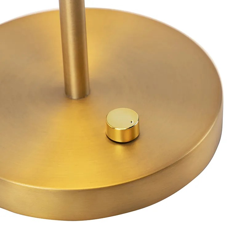 Lampă de masă modernă bronz cu LED inclus - Disco