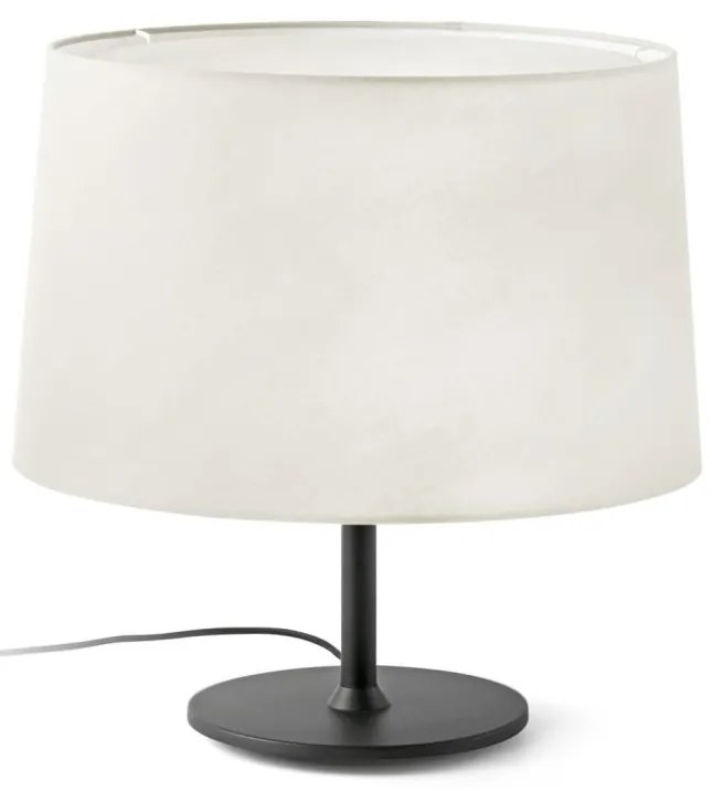 Lampa de masa abajur textil 48cm WINDSOR negru, alb