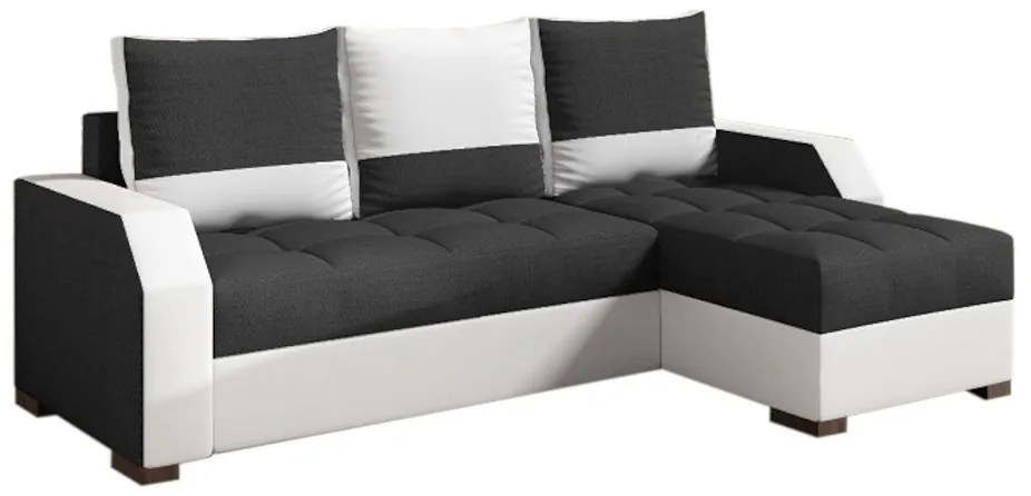 Expedo Coltar JANETTE, 250x90x150, sawana14/soft017white, dreapta