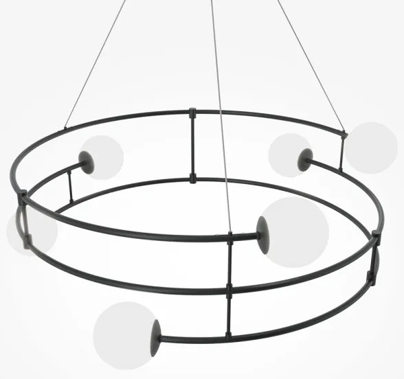 Lustră pe cablu Maytoni MOD317PL-06B BALANCE 6xG9/40W/230V negru