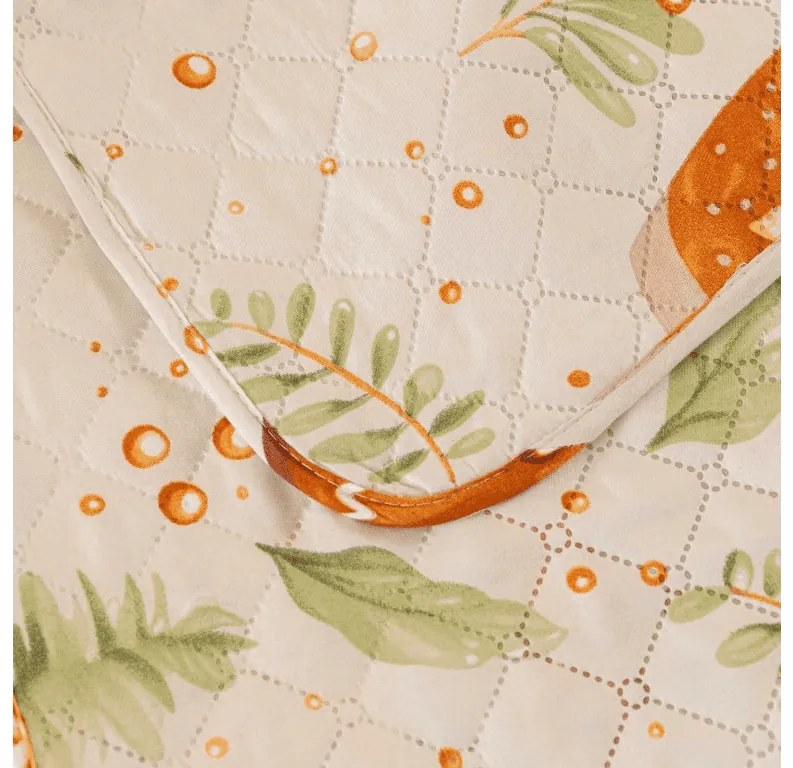 Cuvertura de pat cu model WINTER GINGERMAN, alb Dimensiune: 220 x 240 cm
