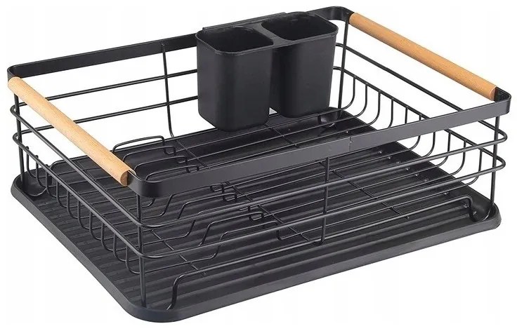 OFERTA Suport de vase metalic AVERO negru a doua calitate