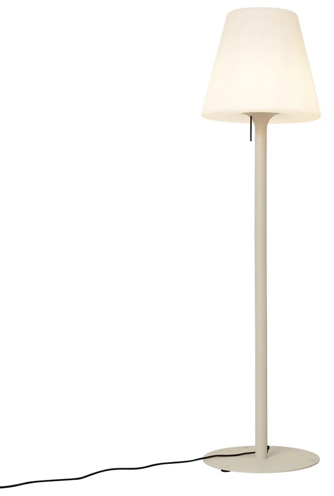 Lampă modernă de exterior bej cu abajur alb IP44 - Big Virginia