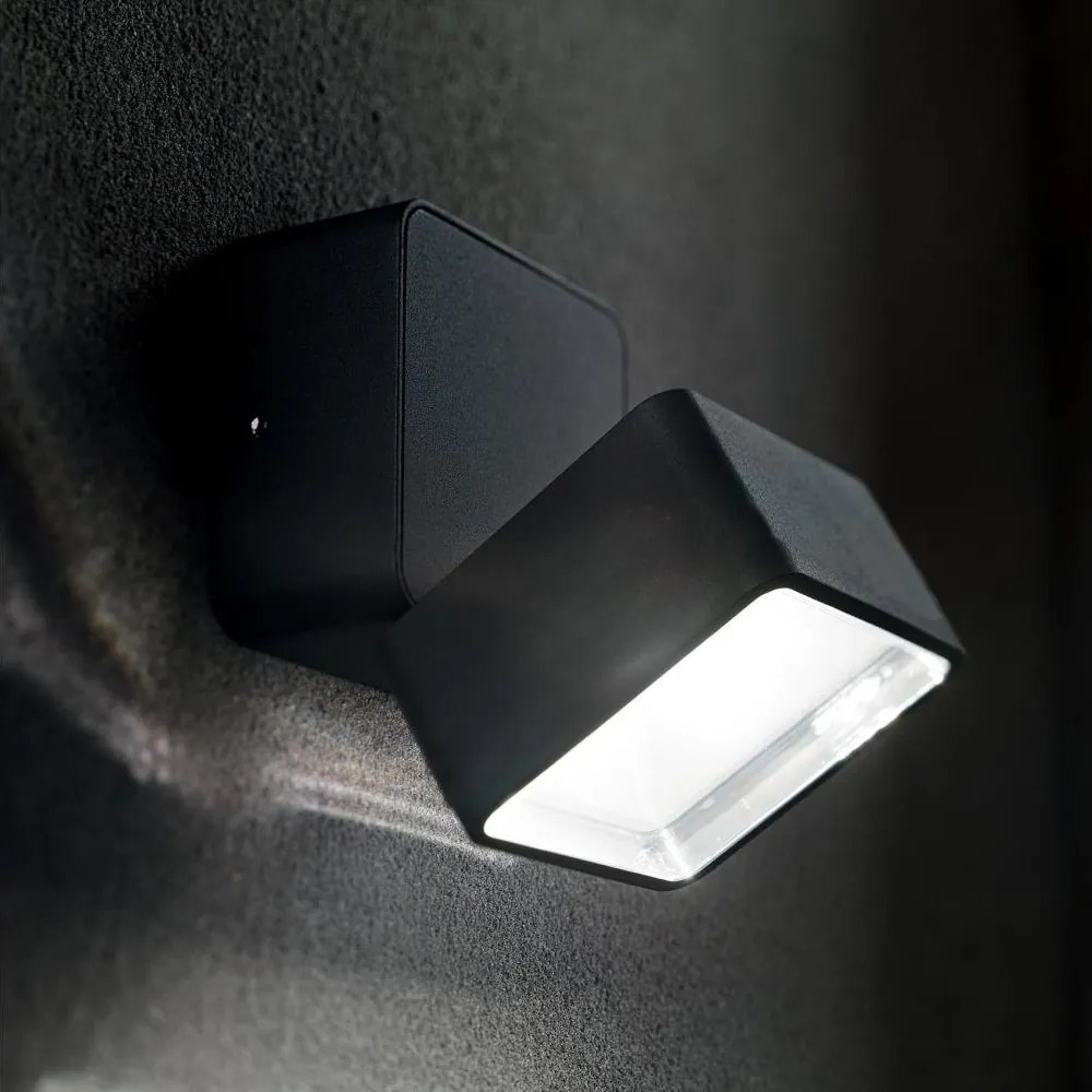 Ideal Lux - Aplica LED de exterior OMEGA LED/7W/230V CRI 90 IP54 maro