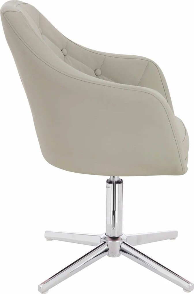 HR831CROSS Scaun Culoare in  Piele Ecologica Premium Soft cu Bază Cromata