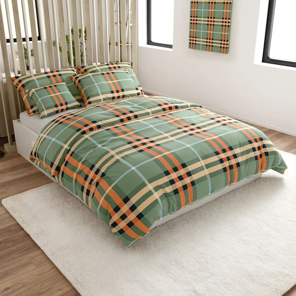 Lenjerie de pat din microfibra PLAIDORY verde Dimensiune lenjerie de pat: 70 x 90 cm | 140 x 200 cm