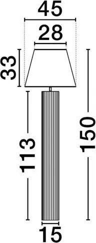 Lampadar/Lampa de podea decorativa BACCO