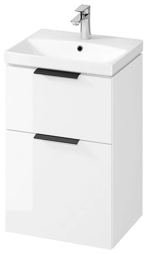 Dulap cu lavoar, 74x49x40 cm, 2 sertare, alb 500x400 mm