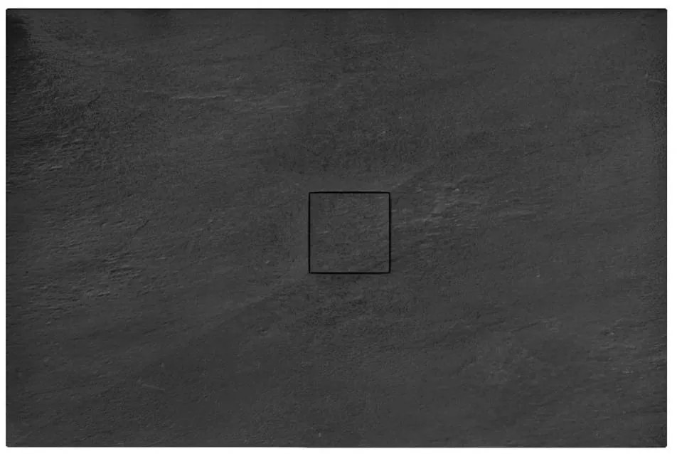 Rea Stone cădiță de duș dreptunghiulară 120x90 cm negru REA-K9603