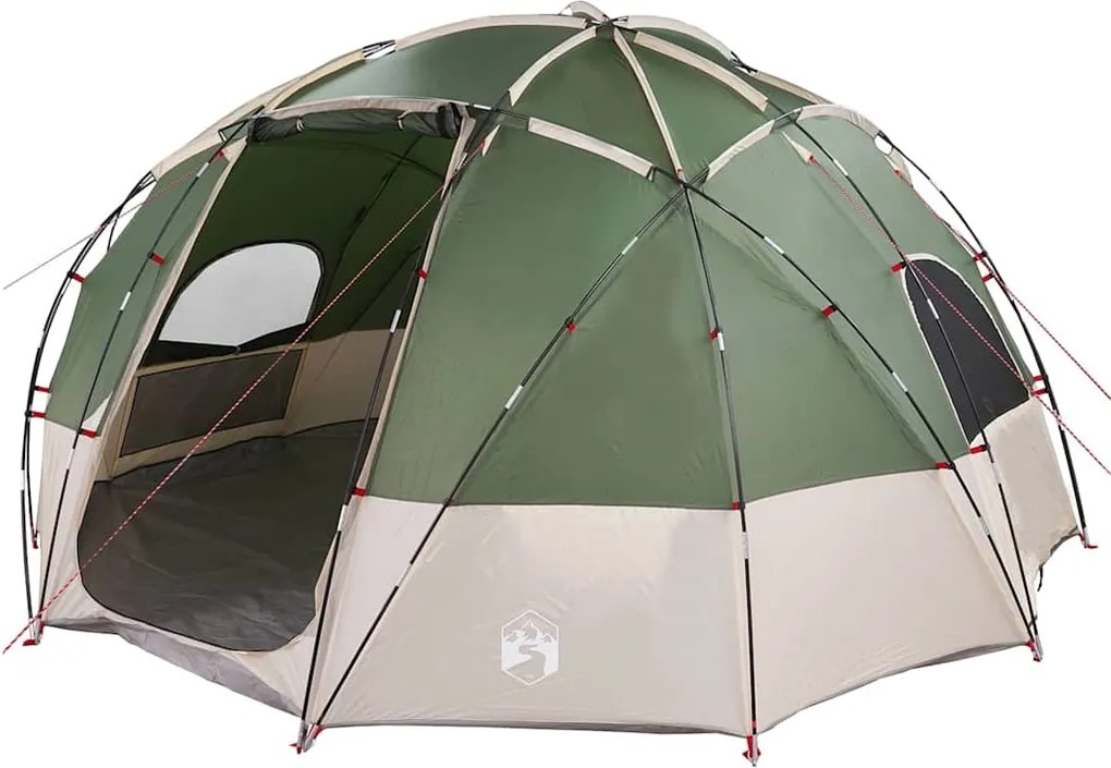 vidaXL Cort cu dome cu acoperiș Verde 475 x 475 x 235 cm tafta
