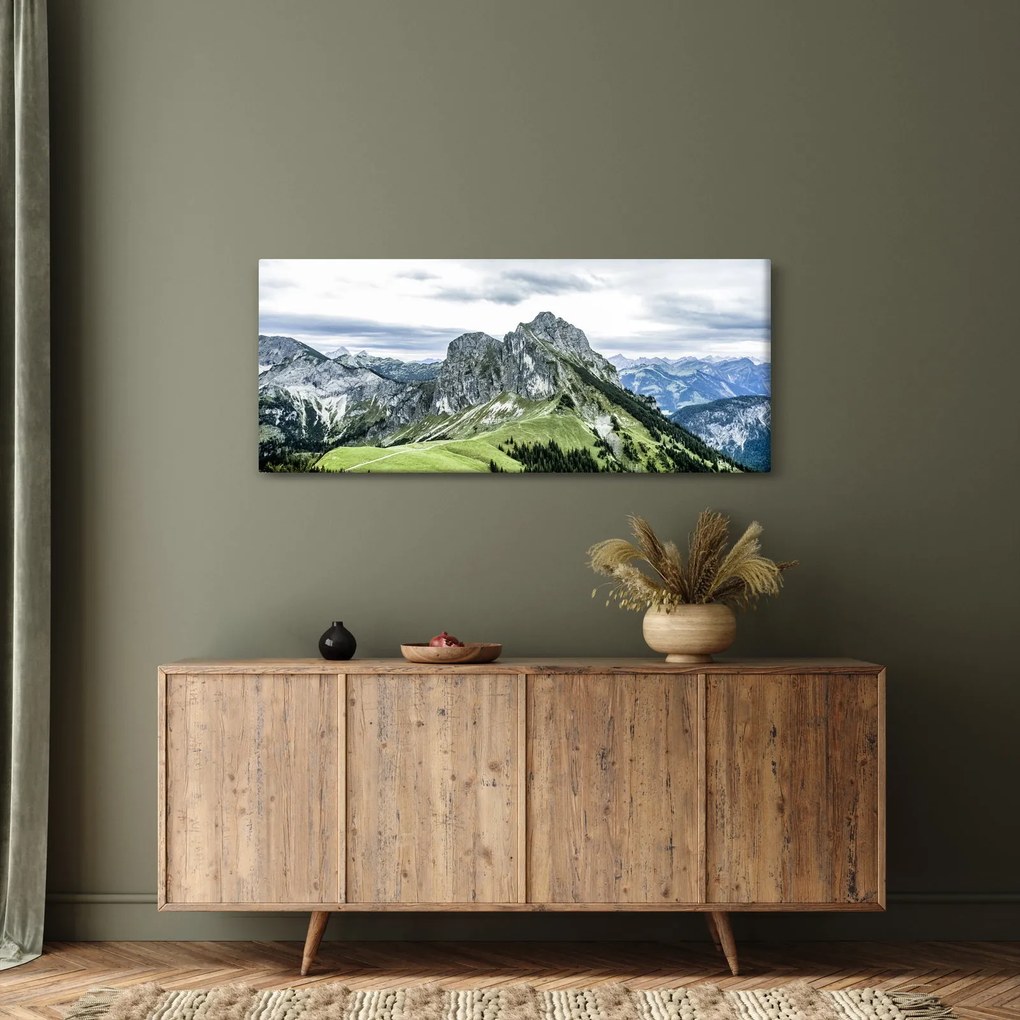 Tablou - Crestele munților (120x50 cm)