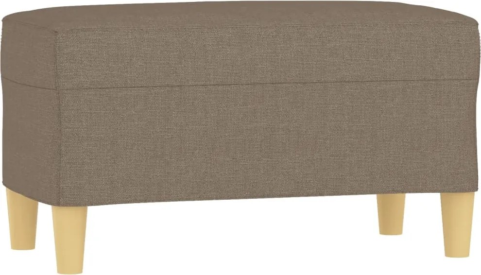 vidaXL Bancă, gri taupe, 70x35x41 cm, textil
