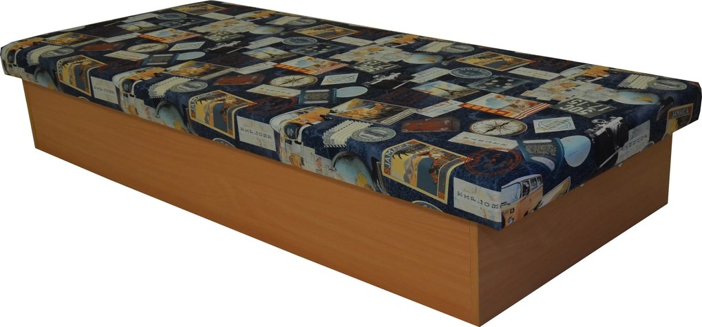 Pat de o persoană (divan) 80 cm Edna 2 (cu saltea din spumă). 1041502