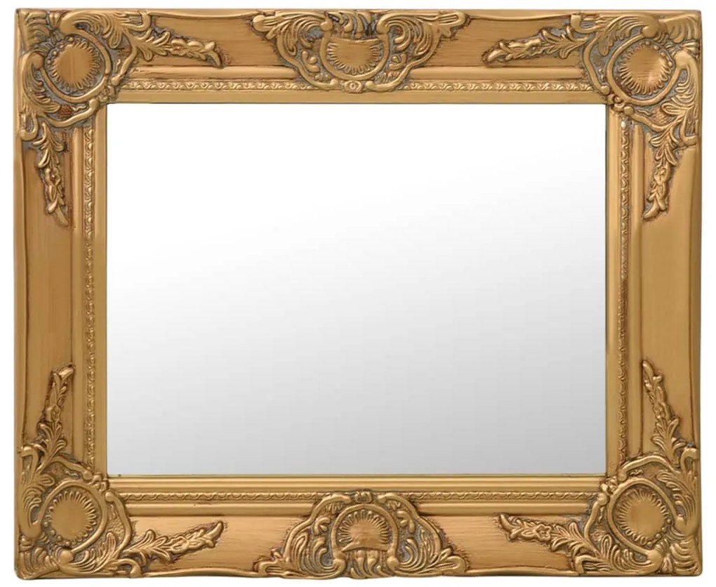Oglinda de perete in stil baroc, auriu, 50 x 40 cm 1, Auriu, 50 x 40 cm