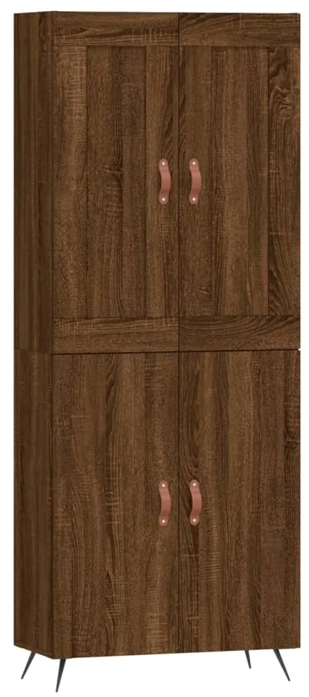 3199536 vidaXL Dulap înalt, stejar maro, 69,5x34x180 cm, lemn compozit