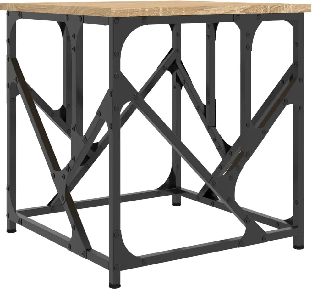 vidaXL Măsuță de cafea, stejar sonoma, 45x45x47,5 cm, lemn prelucrat