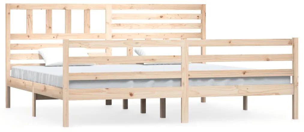 3101108 vidaXL Cadru de pat, 200x200 cm, lemn masiv