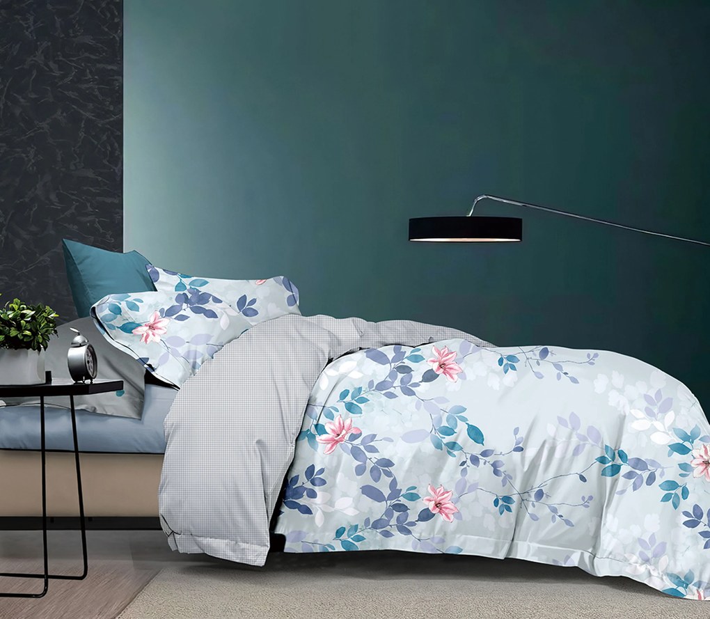 Lenjerie de pat din flanel microfibra MIKANA albastru Dimensiune lenjerie de pat: 70 x 80 cm | 140 x 200 cm