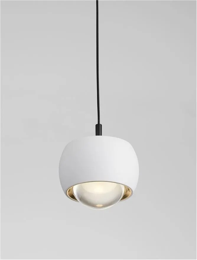 Pendul LED stil minimalist CONGA alb