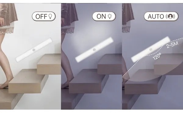 Corp de iluminat LED reîncărcabil cu senzor pentru corpuri de mobilă Aigostar LED/1,5W/5V 4000K