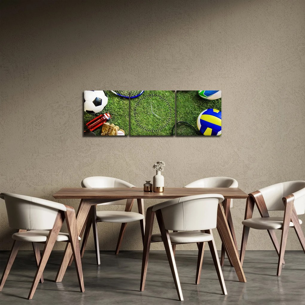Tablou - Sport (cu ceas) (90x30 cm)