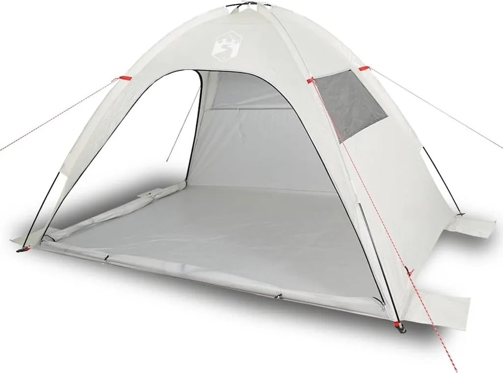 vidaXL Cort de plajă, gri, impermeabil