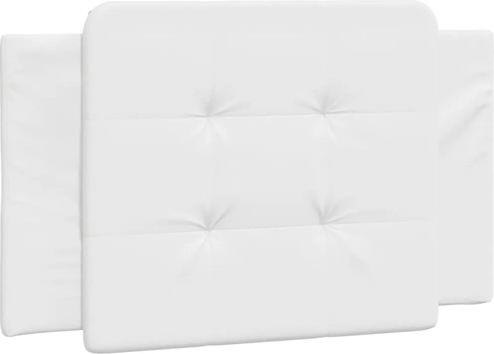 vidaXL Pernă pentru tăblie pat, Zadar, alb, 90 cm, piele artificială