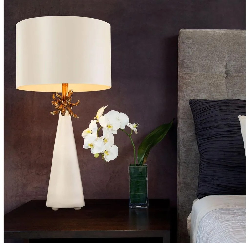 Lampă de masă Flambeau FB-NEO-TL-FR-WHT NEO 1xE27/60W/230V