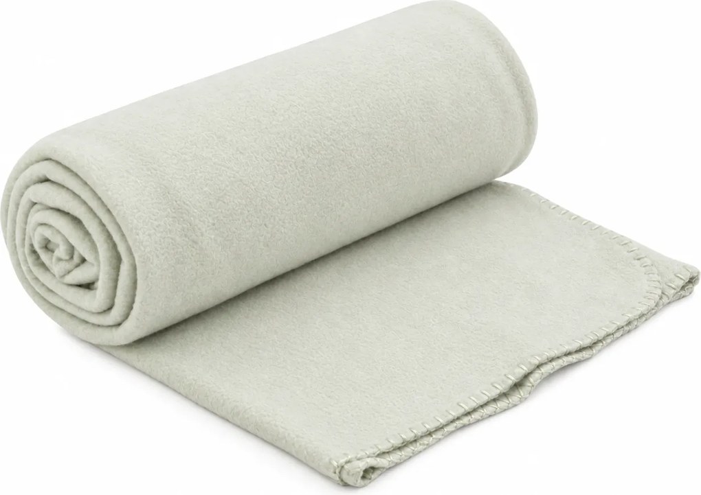Patura fleece FLEORA, crem verde olive Dimensiune: 150 x 200 cm