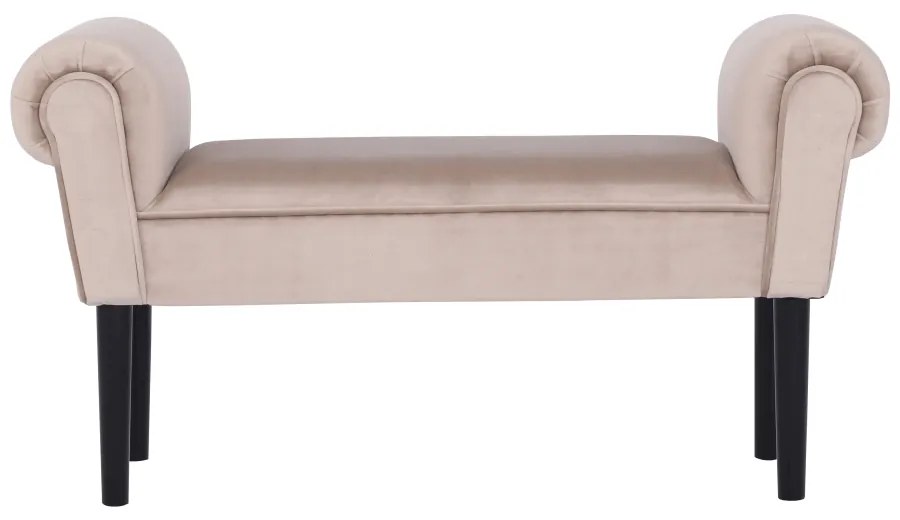 Bancă, catifea Velvet, grej/negru, BURDA