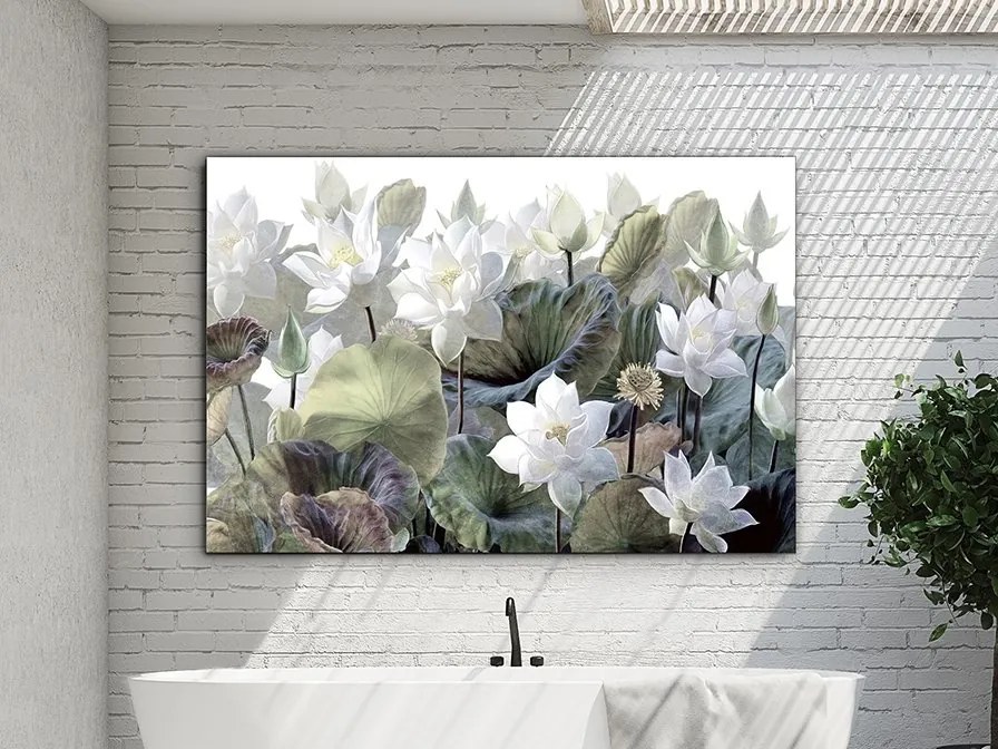 Tablou de perete decorativ Nenufares, 150x100cm