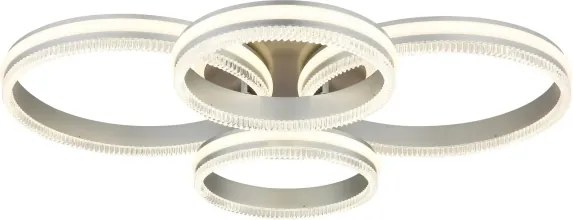Globo 67377-90 - Plafonieră LED dimerizabilă FRANCINE LED/90W/230V argintie + telecomandă