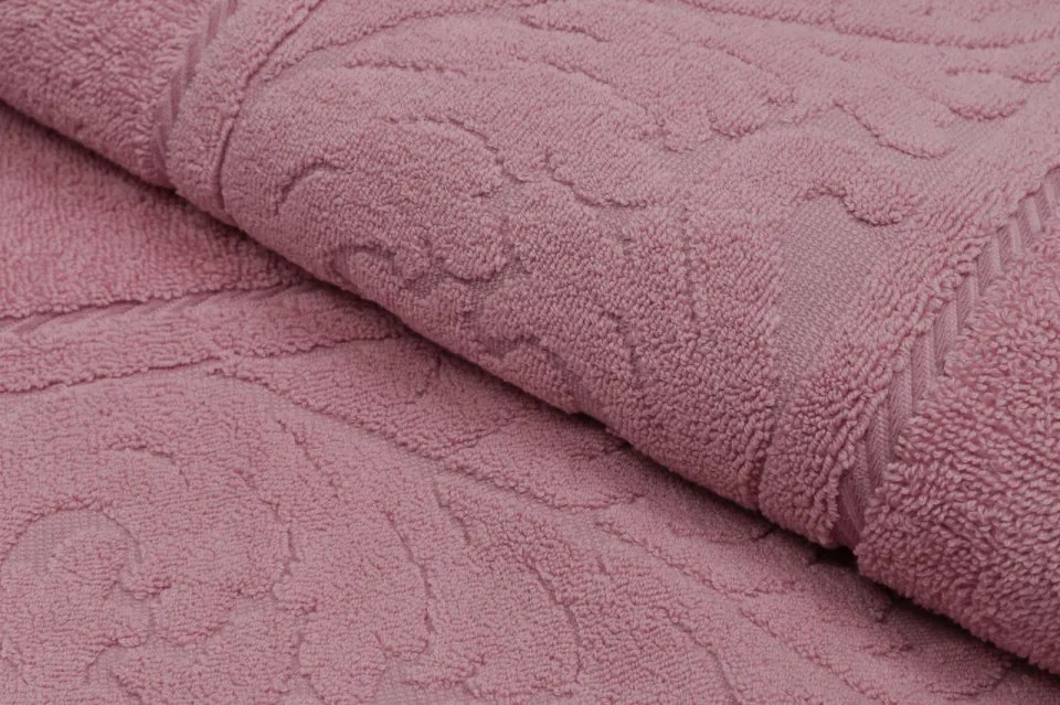 Set 2 Prosoape de Baie Sultan, 70x140 cm, 100% Bumbac, 560 gsm, Roz