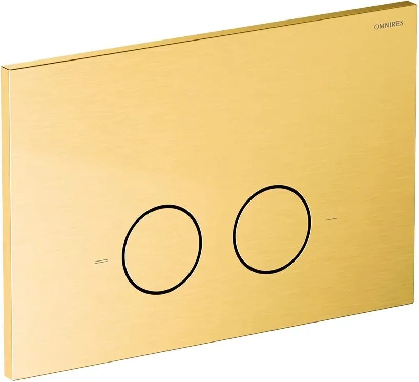 Clapeta de actionare Omnires Steel-R45 finisaj auriu periat