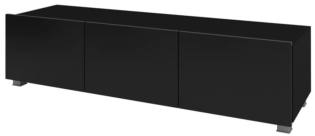 Masă TV Calabria RTV 150 (Negru mat + Negru lucios). 1051538