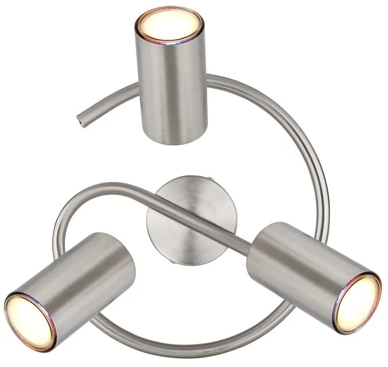 Plafoniera cu 3 Spoturi directionabile ALLVI nickel