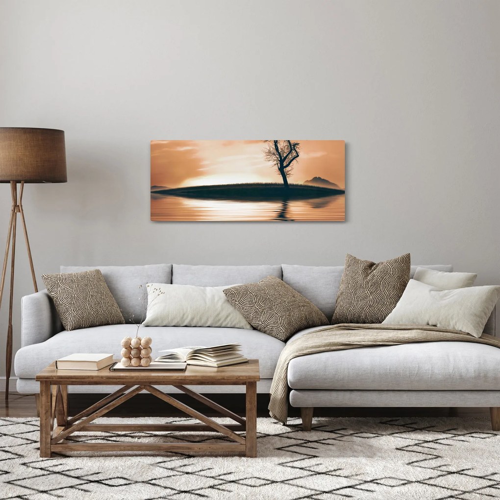 Tablou - Copaci pe insulă (120x50 cm)