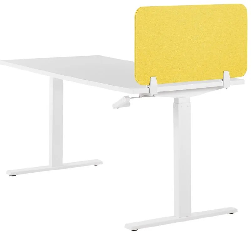 Panou separator birou 72 x 40 cm Walda (galben) . 1076542