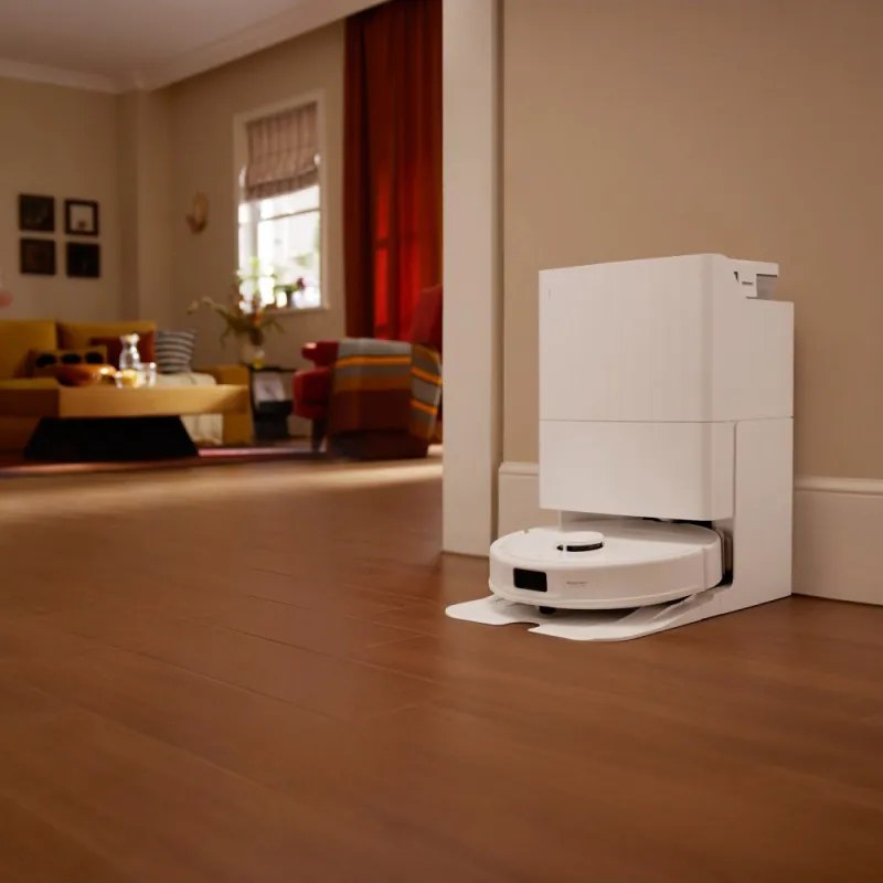 Aspirator robot Roborock QR 598, 8000 Pa, 5200 mAh, 60W, 3D mapping, Statie de incarcare, Autonomie 3 ore, Alb