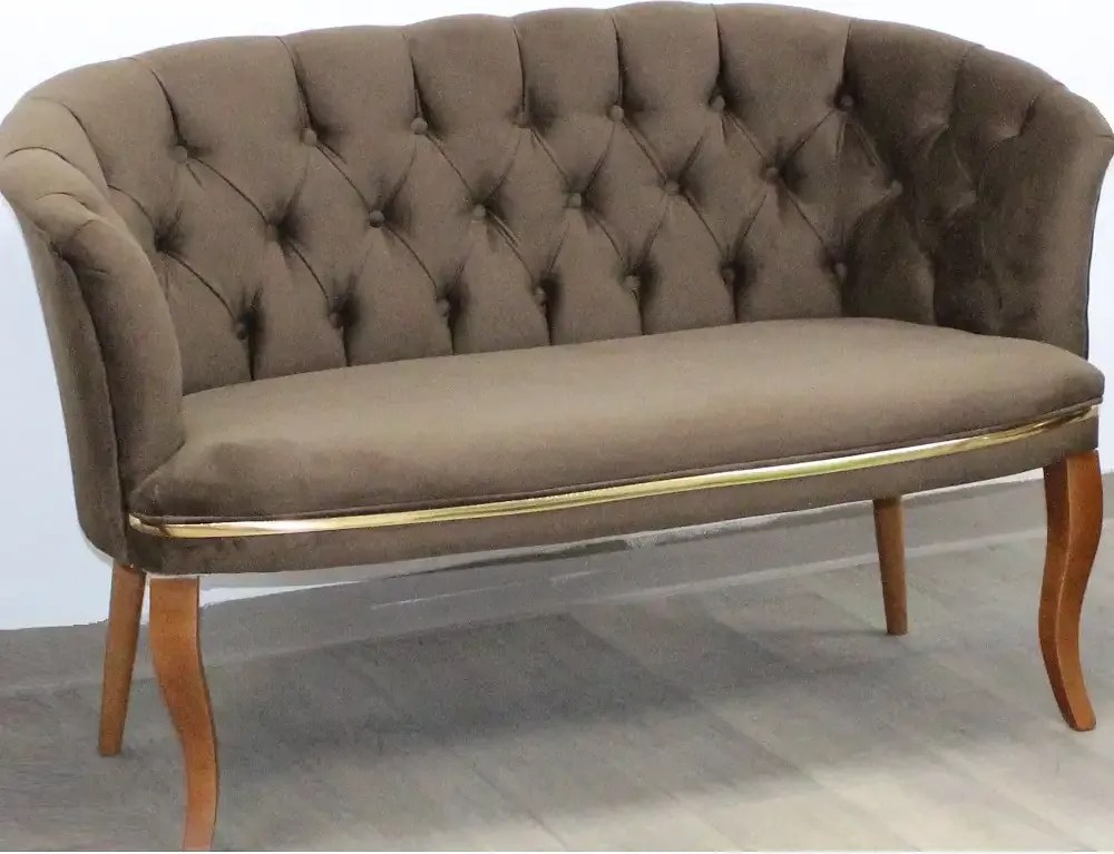 Canapea 2 persoane Milano Homs textil,maro