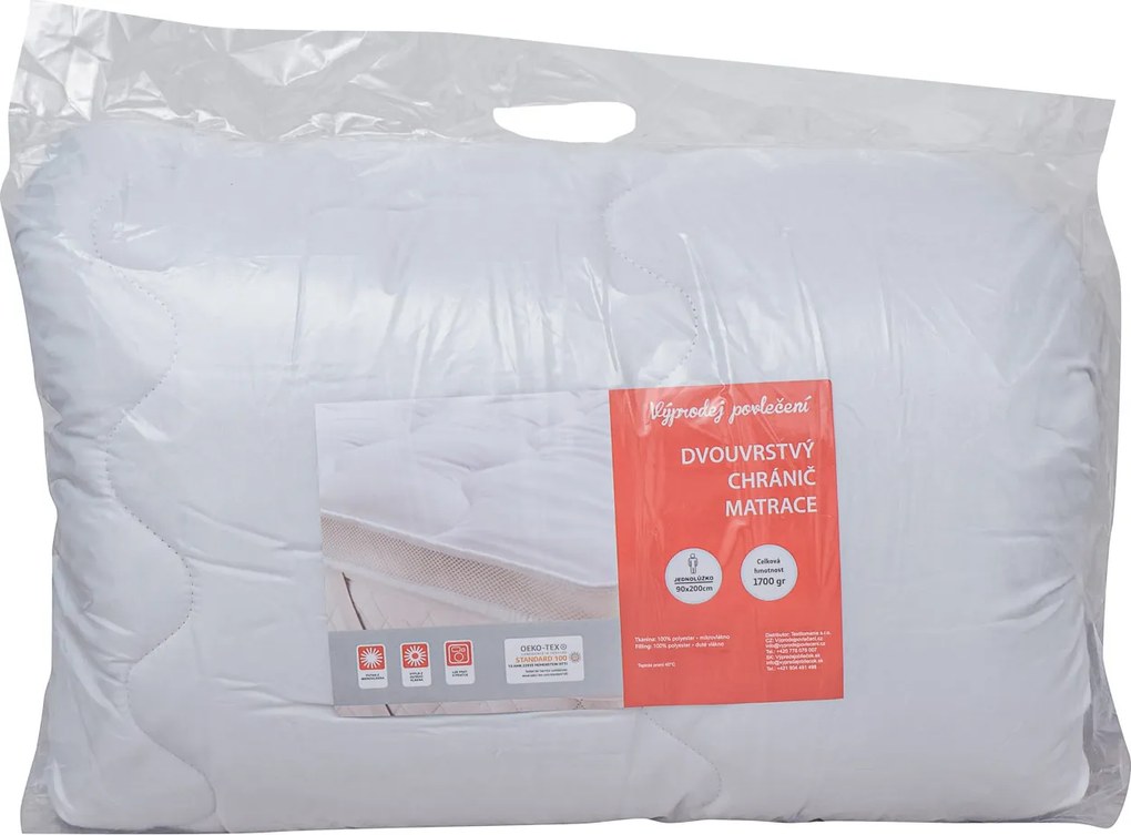 Protectie pentru saltea cu doua straturi - TOPPER 180 x 200 cm