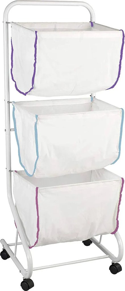 Coș de rufe ESCALA - cărucior, 3 niveluri, WENKO