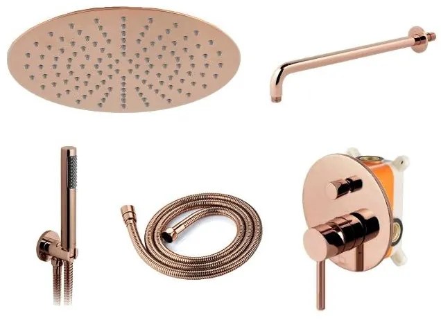 Baterie pentru dus Lungo rose gold