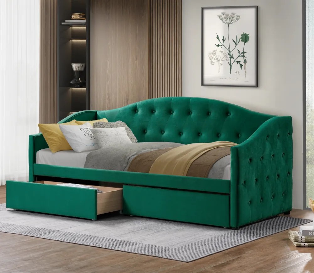 Pat cu spaţiu de depozitare, 90x200, ţesătură Velvet catifea, ZASKA