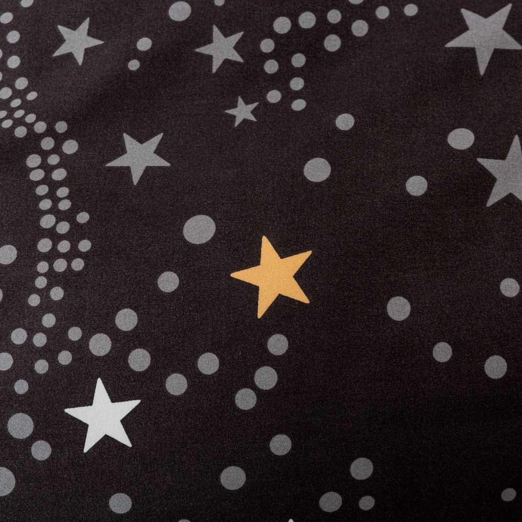 Lenjerie de pat din microfibra flanel STELLAR gri inchis Dimensiune lenjerie de pat: 2 buc 70 x 90 cm | 200 x 220 cm